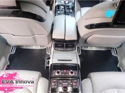 Коврики EVA 3D c бортами для Audi A8 (D4) 2010 - 2017