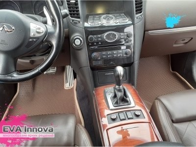 Коврики EVA 3D c бортами для Infiniti QX70 2013 - 2017