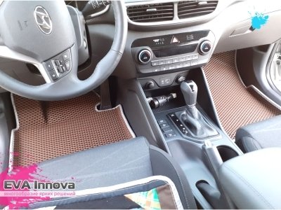 Коврики EVA 3D c бортами для Hyundai Tucson III 2015 - 2020