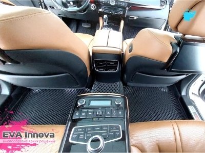 Коврики EVA 3D c бортами для Kia Quoris 2012 - 2019