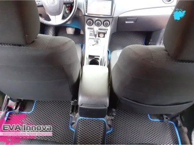 Коврики EVA 3D c бортами для Mazda 3 (BL) 2009 - 2013