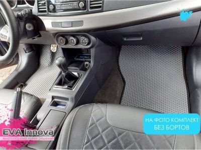 Коврики EVA 3D c бортами для Mitsubishi Lancer X 2007 - 2018