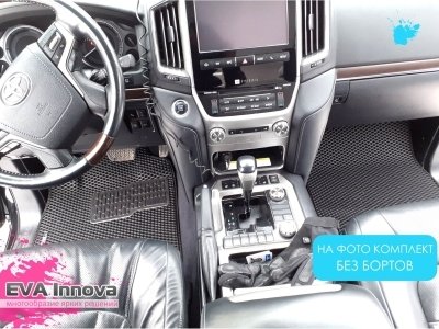 Коврики EVA 3D c бортами для Toyota Land Cruiser 200 2007 - 2012