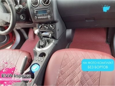 Коврики EVA 3D c бортами для Nissan Qashqai +2 2007 - 2014