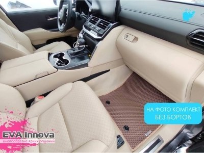 Коврики EVA 3D c бортами для Toyota Land Cruiser 300 2021 - наст. время