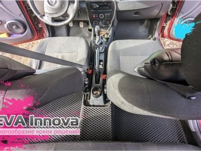 Коврики EVA 3D c бортами для Lada Largus (5 мест) 2021 +