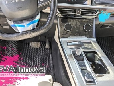 Коврики EVA 3D c бортами для Exeed VX 7 МЕСТ 2021 - наст. время