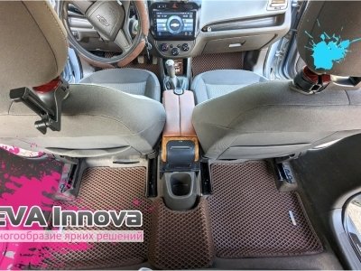 Коврики EVA 3D c бортами для Chevrolet Aveo T300 2011 - 2015