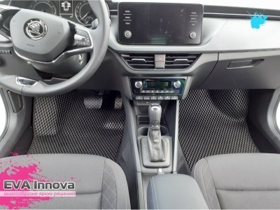 Коврики EVA 3D c бортами для Skoda Rapid 2020 - наст. время